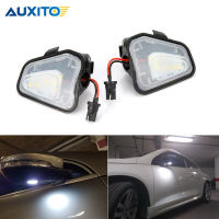 2PCS For VW Passat B7 CC Scirocco Jetta MK6 EOS Beetle R LED Side Rearview Mirror Floor Ground Lamp Puddle Welcome Light Bulbs