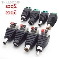 ☬☎❄ Female Male DC RCA Connector 2.1x5.5mm DC Jack Power Audio Adapter Electrical Wire For RGB LED Strip Light CCTV Camera