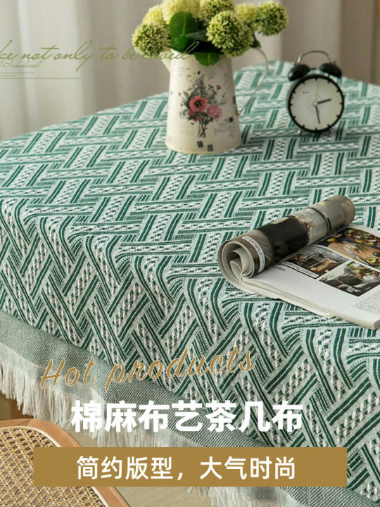 hot-ผ้าปูโต๊ะผ้าฝ้ายและผ้าลินินแนววินเทจสไตล์ฝรั่งเศสผ้าปูโต๊ะน้ำชาผ้าปูโต๊ะยาวผ้าผ้าปูโต๊ะญี่ปุ่น