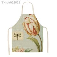 ✧▫❖ Succulent flower pattern kids apron Apron for children barista goods for home kitchen Woman kitchen apron apron for kitchen