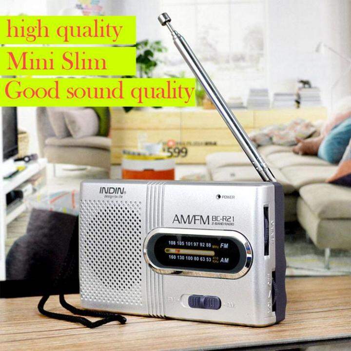AM/FM Battery Operated Portable Pocket Radio AM FM Transistor Radio ...