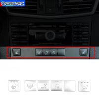 ปุ่มมัลติมีเดียสติกเกอร์ปิดคอนโซลกลางรถยนต์แผง CD สำหรับ Mercedes Benz E Class W212 2010-13อุปกรณ์ตกแต่งภายใน