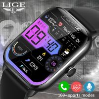 ✈☸✷ LIGE Bluetooth Call Smartwatch Full Touch Screen Wristbands Al Voice Assistant Custom Dials IP67 Waterproof Sports Smart Watches