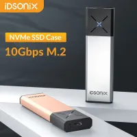 Idsonix M.2 Nvme SATA SSD Enclosure Dual Protocol กล่องฮาร์ดดิสก์ USB3.2 10Gbps ความเร็วสูง Type C ฝาครอบหน่วยความจำภายนอก SSD สำหรับแล็ปท็อป