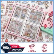 Bộ 1000 sticker dễ thương dán trang trí sổ. điện thoại. cốc