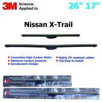 ใบปัดน้ำฝน 3M Silicone Model สำหรับรถ Nissan X-Trail  ขนาดใบ 26"+17 "  สินค้าระดับพรีเมี่ยม หรูหรา สวยงาม ทนทาน คุณภาพดี