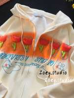 Zoey.Studio เสื้อฮู้ด เสื้อแขนยาวอบอุ่น หลวมและสบาย น่ารัก ทันสมัย นุ่มนวล สบาย WWY23A01J2 42Z231016