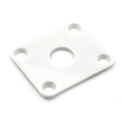 ‘【；】 20Pcs Guitar Output Jack Socket Plate Square ABS Plate For LP Electric Guitar Bass Jack Yellow/White/Black
