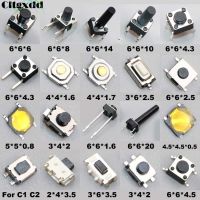 Cltgxdd 20models Micro Switch Push Button Tact Switches Reset Mini Leaf Switch SMD DIP 2x4 / 3x4 / 3x6 / 4x4 / 6x6 / 5x5 Diy Kit