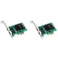 2X 82571 Gigabit PCIe1X Server Network Card PCIEx1 to RJ45 Network Port Routing Built in Wired Network Card for Intel