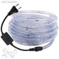 ✔♠16ig3506 Fio De Luz Neon Redondo Com Led 360 Faixa Arco-Íris 220V/110V Ac Rgb À Prova Dgua Flexível Decorão Para Ambientes Externos