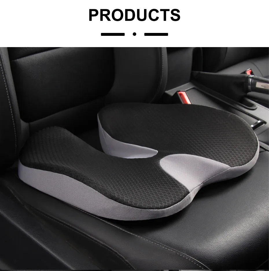 AUTO-MECHANIST Car Seat Cushion Seat Covers Height Increase, Memory Foam,  Breathable Seat Cushion Motors Accessories