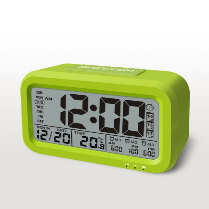 worth-buy-นาฬิกานาฬิกาปลุกดิจิตอลแบบชาร์จไฟได้-จอ-lcd-ขนาดใหญ่นาฬิกานักเรียนนาฬิกาโต๊ะข้างเตียงนาฬิกาพร้อมเซ็นเซอร์แสงเลื่อนปลุกและ-backlit