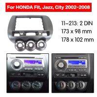 For HONDA Fit Jazz 2002 2003 2004 2005 2006 2007 2008 Car Radio Frame Panel Trim Bezel Faceplate Kit 2 Din Android Head Unit