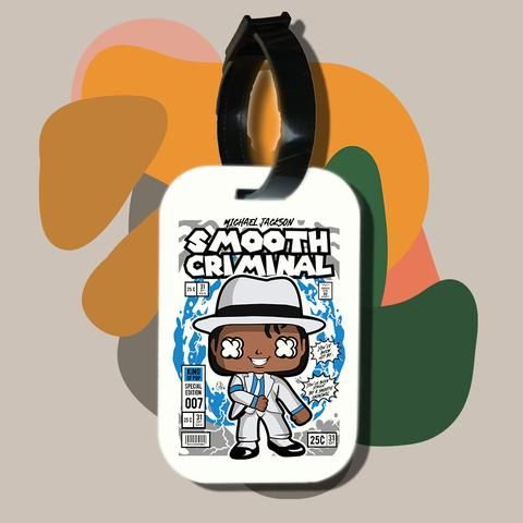 Thẻ hành lý cho túi xách balo du lịch in hình pop culture cartoon series - Michael  Jackson Smooth Criminal (nhiều màu) 