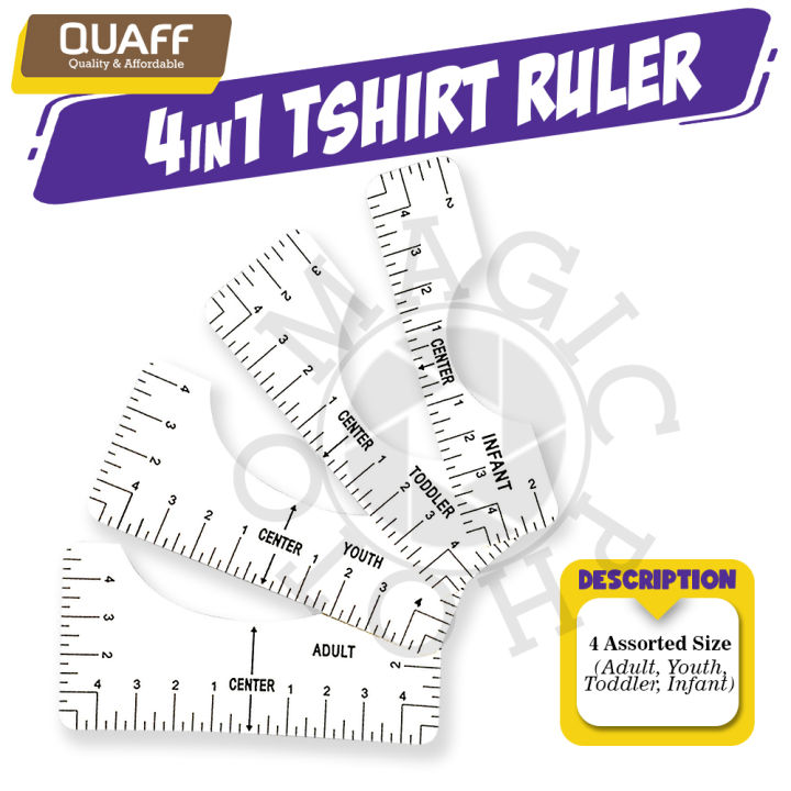 T-shirt Guide Ruler Tshirt-ruler, T-shirt Design Placement Guide