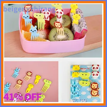 30pcs Animal Food Picks( Random Colors) For Bento Box, Lovely