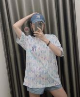 【New Collection】 เสื้อยืดแฟชั่นผู้หญิง พิมพ์ลายทั่วตัว