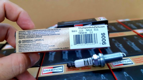 4 bugi champion usa 9006 iridium spark plugs rec10wypb4 - ảnh sản phẩm 1