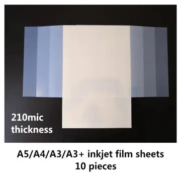 5/10pcs Ink Jet Laser Printing Screen Slide Polyester Film Transparency  Inkjet Film For Photographic Paper PCB Stencils A4 Size