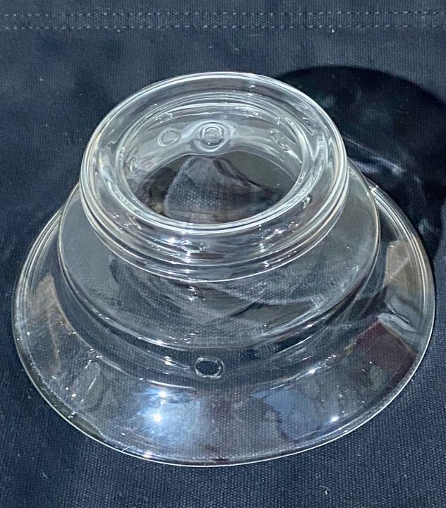 หมวกแก้ว-สำหรับใส่ตะเกียง-coleman-รุ่น237-งานhandmadeไม่เหมือนใคร-แก้วทนไฟใช้งานได้ปกติ-เนื้อแก้ว-ทำจากแก้ว-bolosilicate-แก้วทนไฟ100