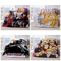 Bleach Anime Flannel Selimut Bulu ห้องนอนบ้านโซฟาโยนผ้าห่มทำความสะอาดได้