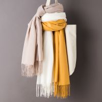 ♧✺▦  Autumn Cotton Scarf for Women Lady Solid Color Tassel Thin Scarves Soft Plain Shawl Foulard Viscose Winter Warm Wrap Shawls New