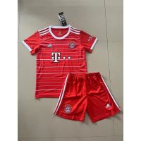 shot goods 2-13 Years Kids Set Bayern Shirt 2021-22 Home Kit Boys Girls Football Jersey Pants