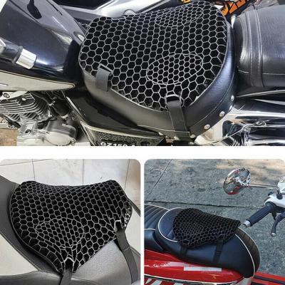 Universal 3D Air Comfort Gel Motorcycle Seat Cushion Pad Cover Motorbike Pad Decompression Relief Cooling Pillow Pressure F2I5