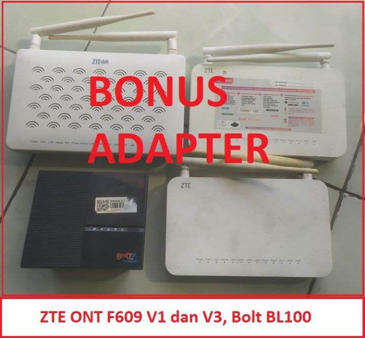ZTE F609 V3 dan V1 dan Bolt BL100 Unlocked router modem AP Wifi
