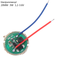 [Tianjunmaoyi] 1ชิ้น3W ไดรเวอร์ LED 17Mm 20Mm DC3.7V 1โหมด5โหมดไดรเวอร์ไฟฉาย LED