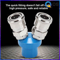 【ราคาถูกสุด】1PCS Chrome Plated Iron 1/4" 2/3 Way Pneumatic Fitting Quick Release Connector