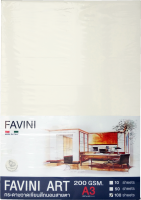 FAVINI ART กระดาษ 100 ปอนด์ A3 ชนิดหยาบ 200 แกรม (100 แผ่น)