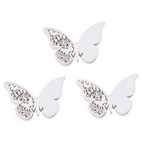 150 Pcs Name Card Place Card Paper Butterfly WHITE Wedding Cake Cap Deco