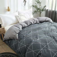 Home Textile Flower Plaid Duvet Cover With Zipper Modern Comforter Quilt Blanket Case For Adult Kid Twin Full Queen King Home