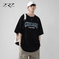 2 rz menswear letter popular logo baseball T summer mens and womens paragraphs with wind leisure loose couple short sleeve T-shirt --ntx230801☏●✓