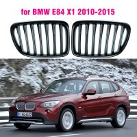 Front Gloss Black Kidney Sport Grilles Hood Grill For BMW E84 X1 2010 2011 2012 2013 2014 2015 Car Styling