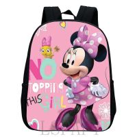 New Minnie Mouse Baby Boys Girls Schoolbag For Kindergarten Schoolbag Fashion Waterproof Schoolbag Small Backpack Book Bag