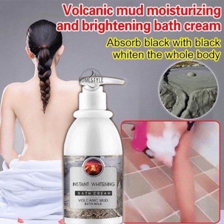 Selangor Post 🇲🇾Instant Whitening Bath Cream/Volcanic Mud Bath Milk 亮肤