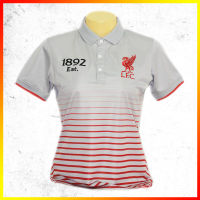 เสื้อโปโล ลิขสิทธิ์แท้  Liverpool ( หญิง ) รุ่นLFC001 สีเทา