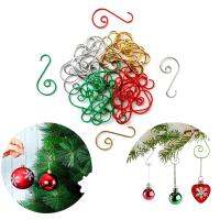 20ชิ้น/เซ็ตเครื่องประดับคริสต์มาส S-Shaped Hooks Xmas Tree Ball ตะขอโลหะจี้แขวนผู้ถือตกแต่งสำหรับ Home Party ตกแต่งปีใหม่