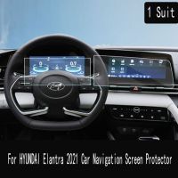 lujie For HYUNDAI Elantra 2021 Car Navigation Screen Protector Central Control Display Screen Tempered Glass Screen Protective Film