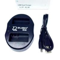 DUAL CHARGER LP-E8 แท่นชาร์จแบตกล้องแบบคู่ ชาร์จทีละ2ก้อน (0227)