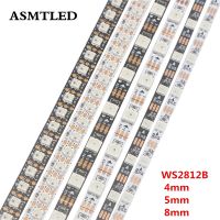 1-5m Narrow DC 5V WS2812B Led Strip light Individually Addressable WS2812 Smart 5mm 5050 4mm 8mm 3535 RGB Led pixel strips Light