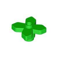 Lego part (ชิ้นส่วนเลโก้) No.4727  Plant Flower 2 x 2 Leaves - Angular