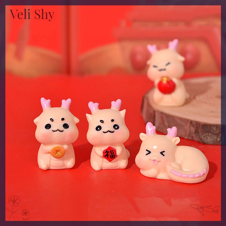 veli-shy-เครื่องมือวัฒนธรรม-1ชิ้นมังกรการ์ตูนน่ารักยางเรซิ่นทิวทัศน์ขนาดเล็กกระถางขนาดเล็กของตกแต่งสวน