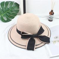 หมวกบังแดดหมวกโบว์สีดำใหญ่ฤดูร้อนสำหรับผู้หญิงหมวกหมวกปานามาสำหรับไปทะเลหลอดพับได้หมวกปีกกว้าง Femme หญิง2018ใหม่