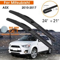 Car Wiper Blade For Mitsubishi ASX 2010 2017 Windshield Rubber Silicon Refill Front Window Wiper 24 quot; 21 quot; LHDRHD Auto Accessories