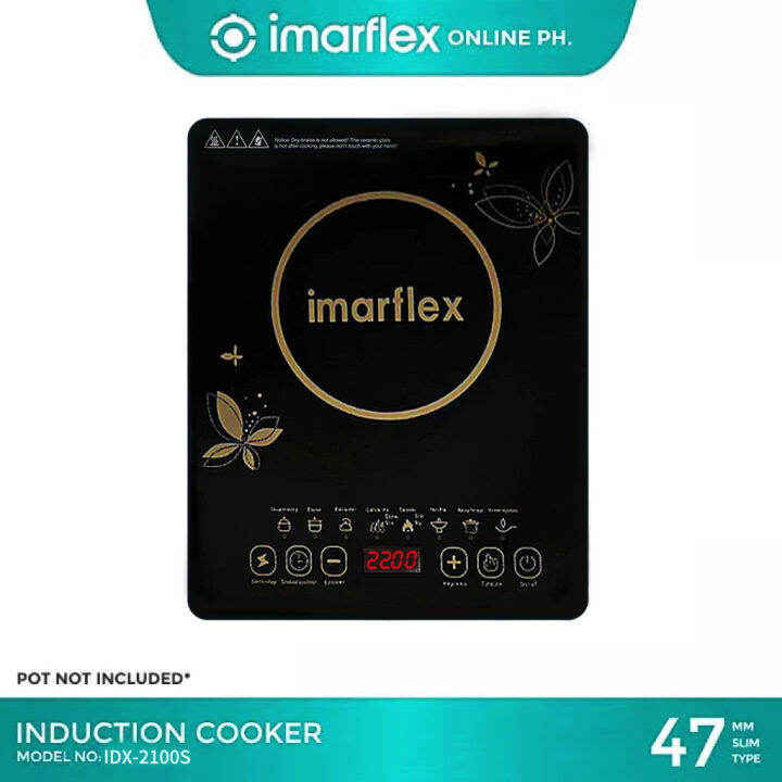 Imarflex IDX2100S Induction Cooker 2200W Inverter Stove Multiple Cooking Functions Adjustable