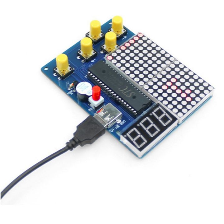 1set-diy-game-kit-diy-electronic-soldering-welding-tranning-set-snake-plane-pixel-game-console-making-kit-with-acrylic-case